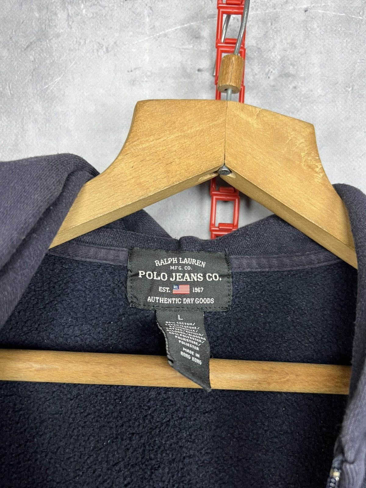 Ralph Lauren Vintage Ralph Lauren Polo Jeans Co Full Zip Hoodie Size L Size L / US 10 / IT 46 - 9 Thumbnail
