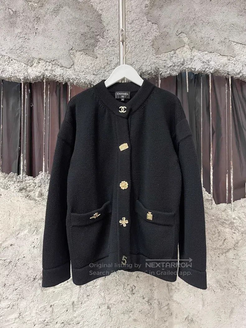 Chanel Chanel Woollen cardigan coat Size XXS / US 00 / IT 34 - 1 Thumbnail