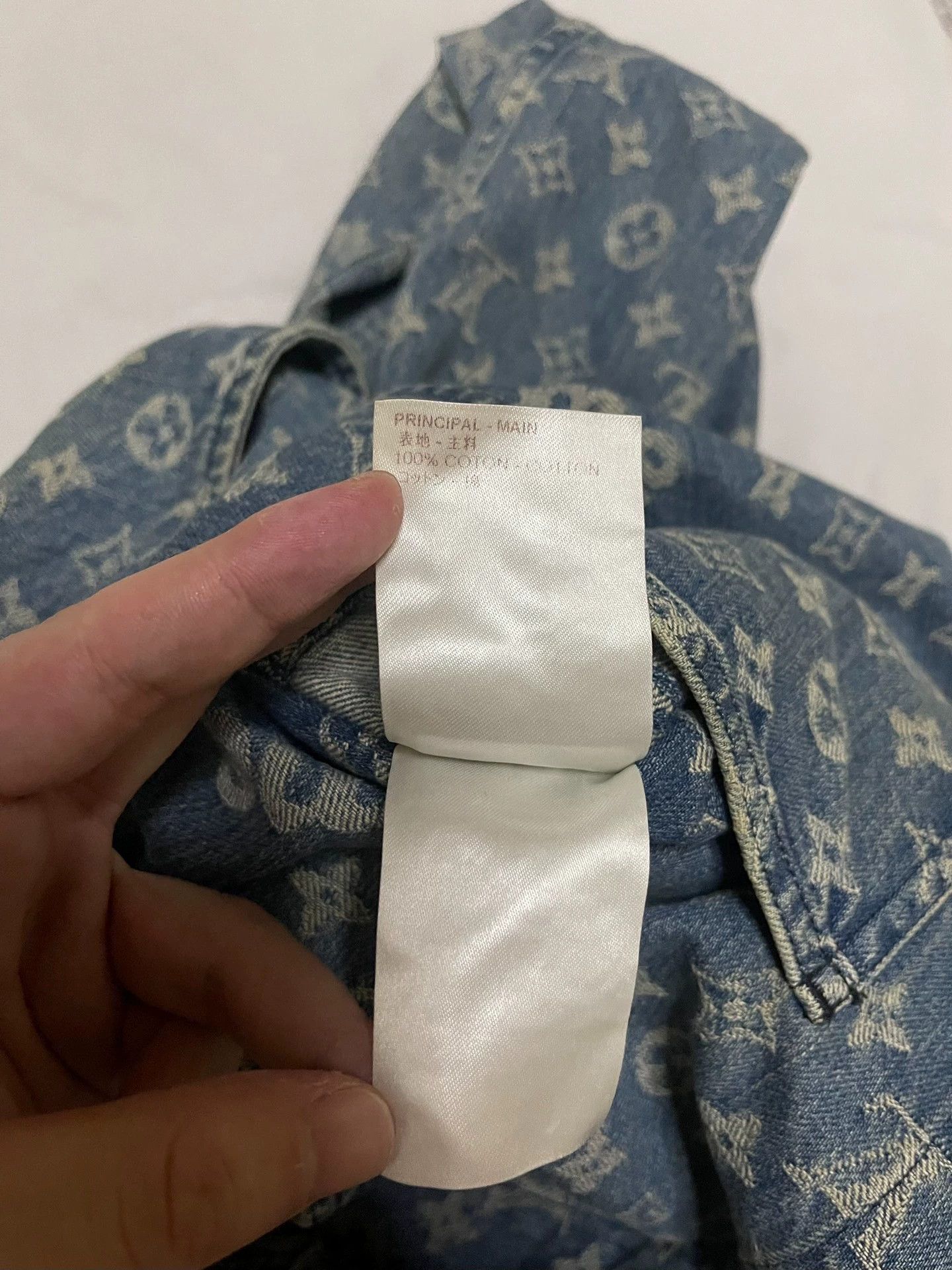 Louis Vuitton Supreme x LV Denim Full Print Monogram Jacket Size 50 Size US M / EU 48-50 / 2 - 8 Thumbnail