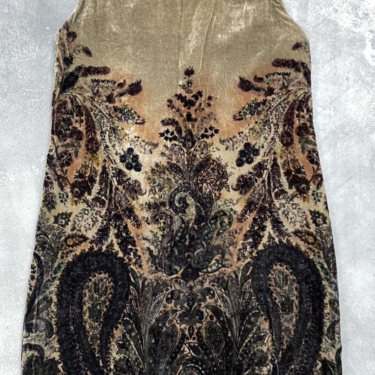 Etro ETRO Paisley Velvet Sleeveless Knee Length Dress Size 42 Size M / US 6-8 / IT 42-44 - 19 Thumbnail