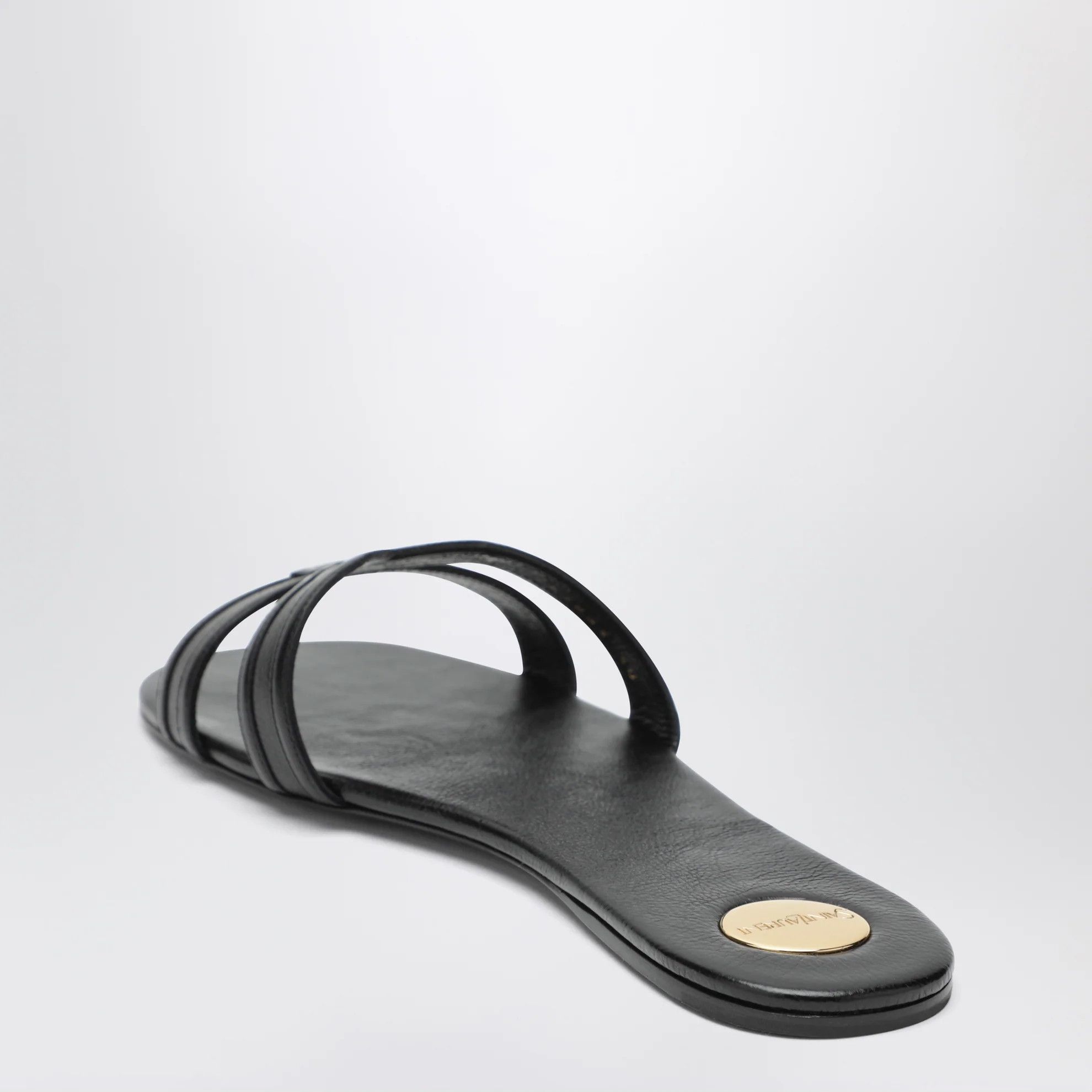 Saint Laurent Paris o1d2blof0526 Leather Sandals Flats in Black Size US 6.5 / IT 36.5 - 4 Thumbnail