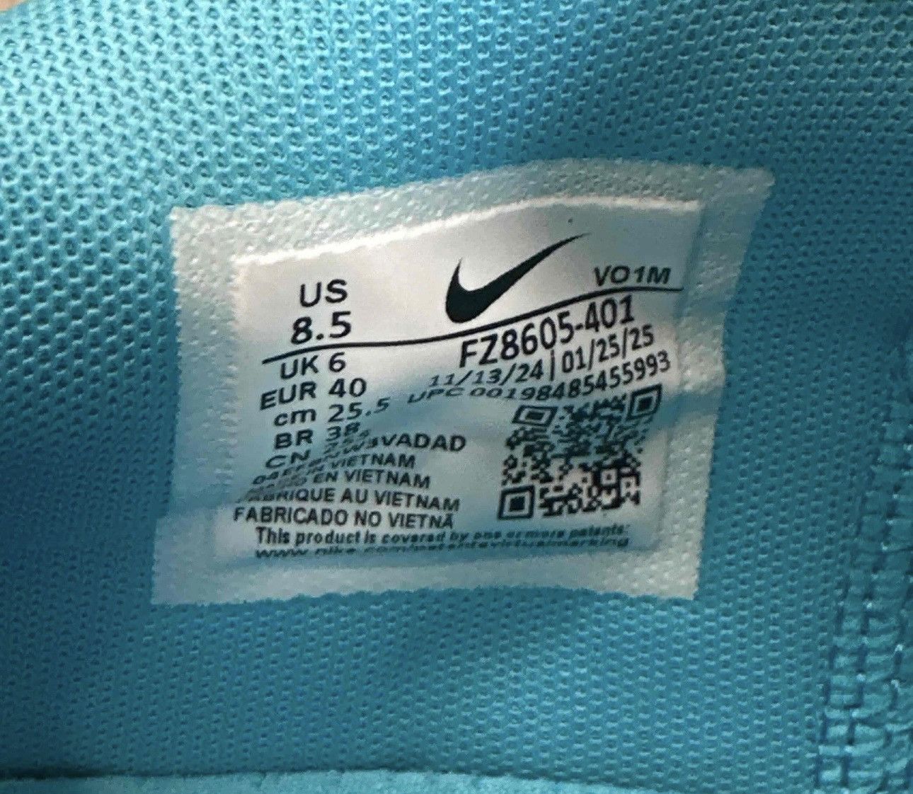 Nike Blue Nike A’One “Indigo Girl” Size US 8.5 / IT 38.5 - 8 Thumbnail