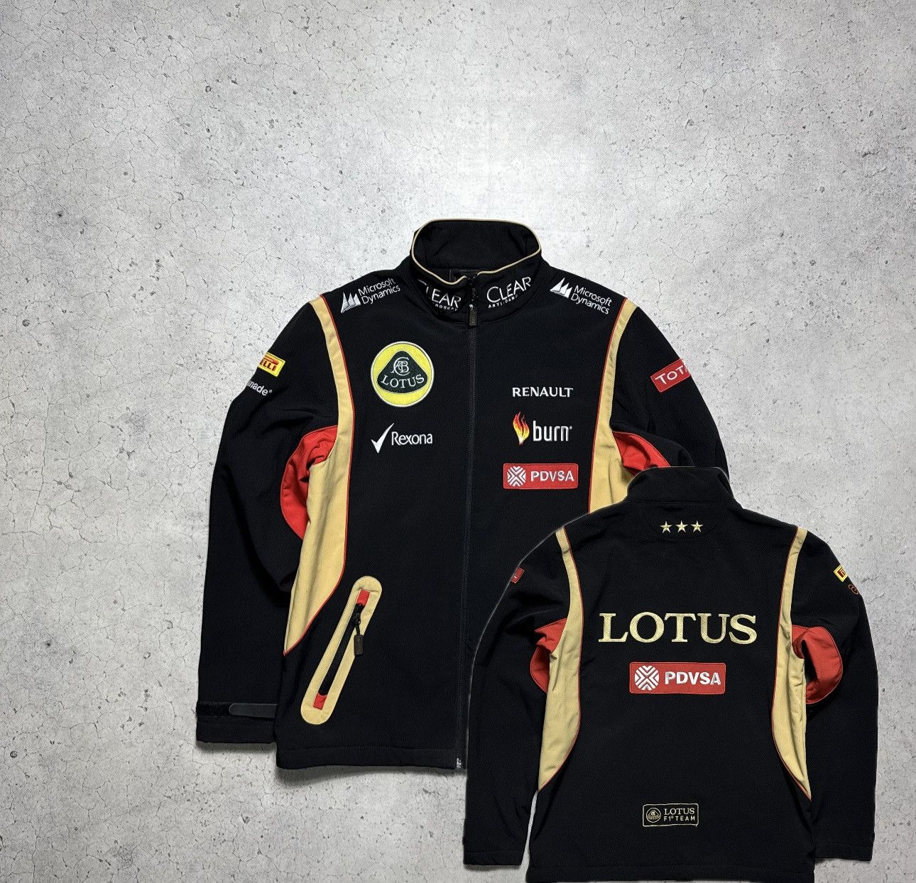 Vintage Lotus F1 Team Pirelli Renaul Racing Bomber Jacket Big Logo ...