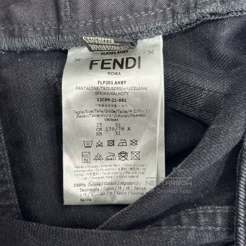 Fendi Fendi Classic black slim fit denim jeans Size US 31 - 5 Thumbnail