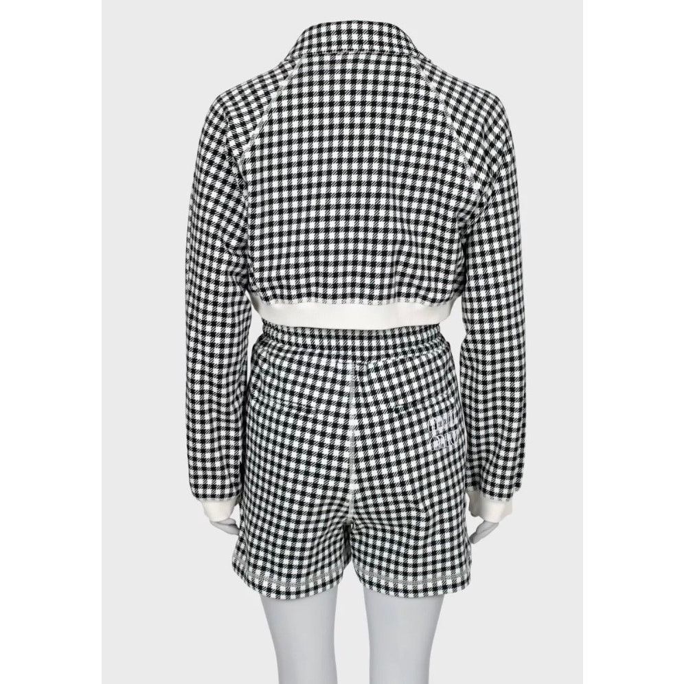 Miu Miu Miu Miu Houndstooth Cotton Suit with Shorts - Size S Size S / US 4 / IT 40 - 3 Thumbnail