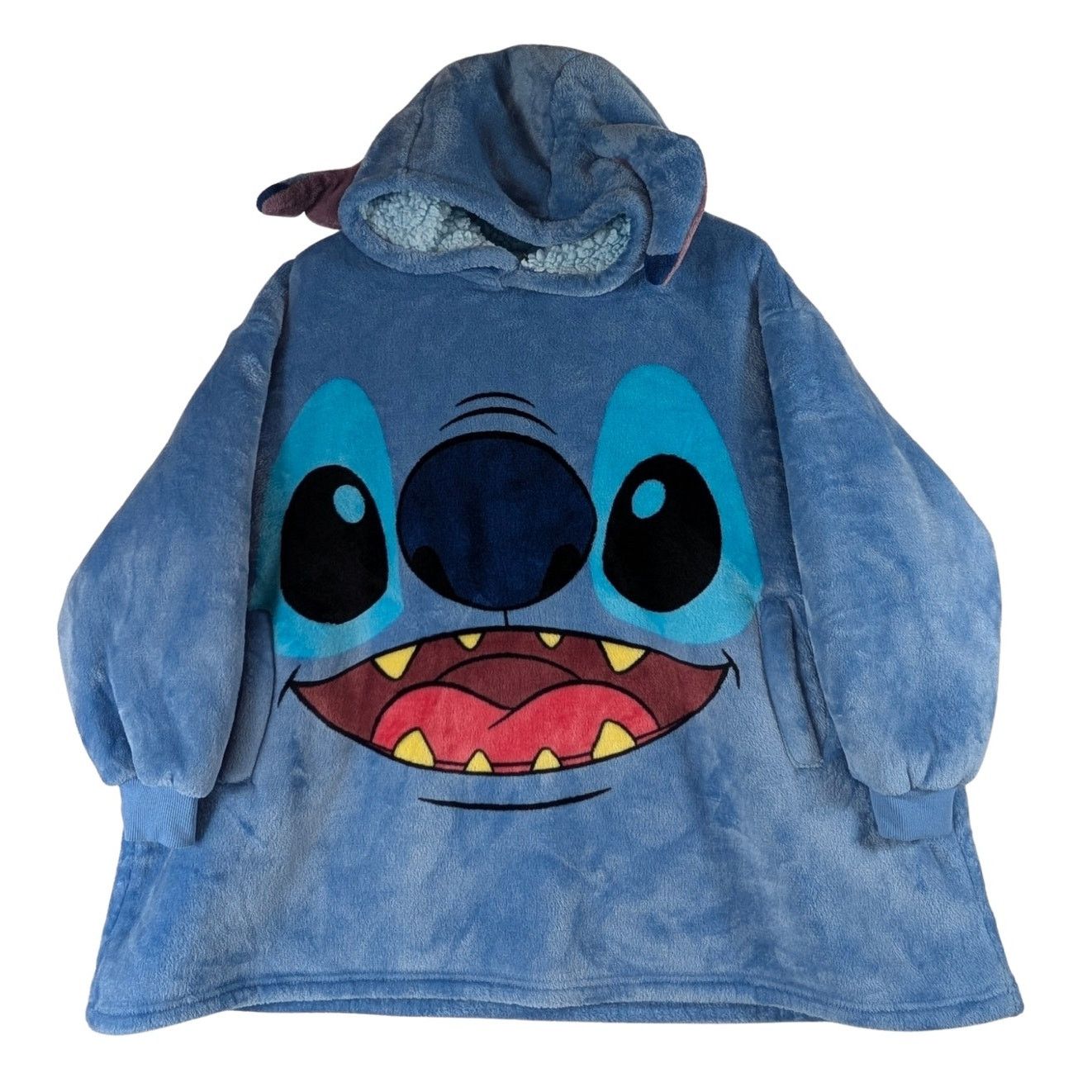 Disney Disney Stitch Plush Hooded Wearable Blanket One Size Blue Size ONE SIZE - 1 Thumbnail