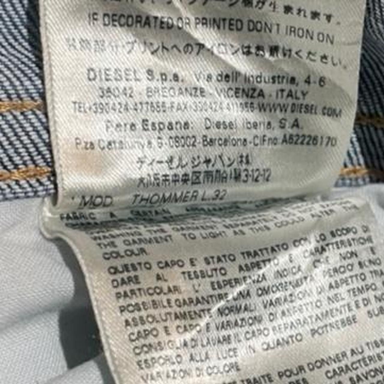 Diesel Diesel THOMMER slim skinny light wash jeans w/ distressing Size US 32 / EU 48 - 8 Thumbnail
