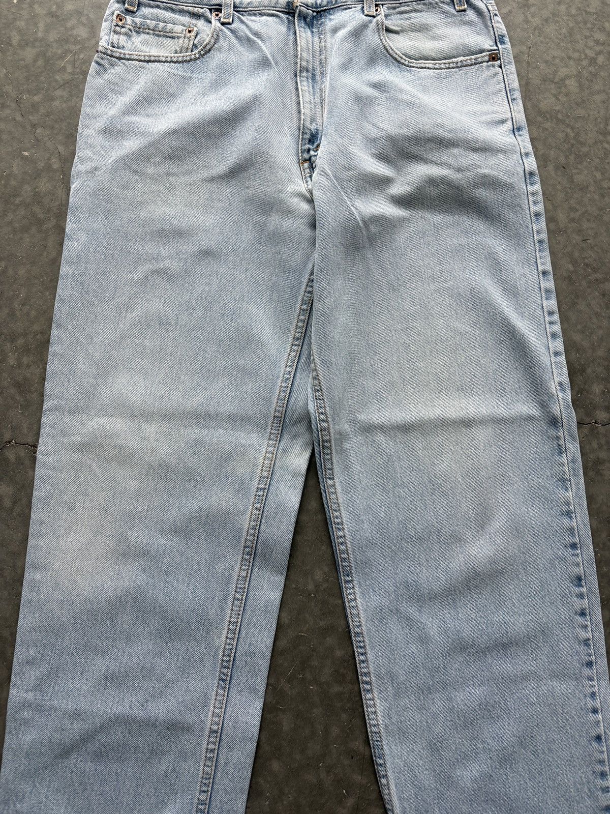 Levi's Vintage Y2K Levis 550 Denim Jeans 36x32 Light Wash Size US 36 / EU 52 - 5 Thumbnail