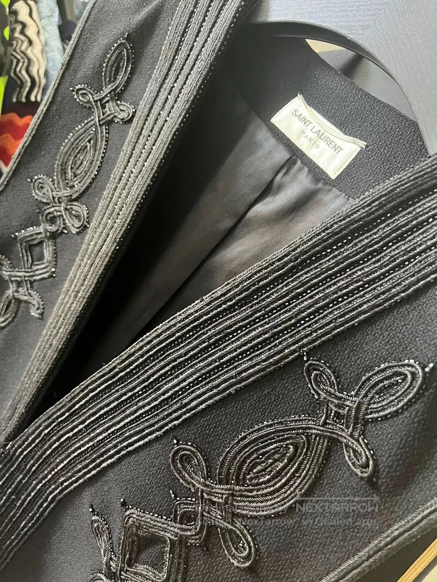 Saint Laurent Paris Saint Laurent Runway Beaded Embroidery Wool Vest. Size US M / EU 48-50 / 2 - 3 Thumbnail