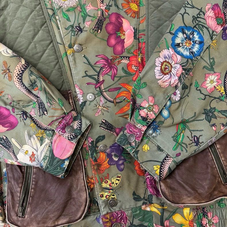 Gucci Gucci Limited floral cotton jacket for the Year of the Dra Size US M / EU 48-50 / 2 - 2 Thumbnail