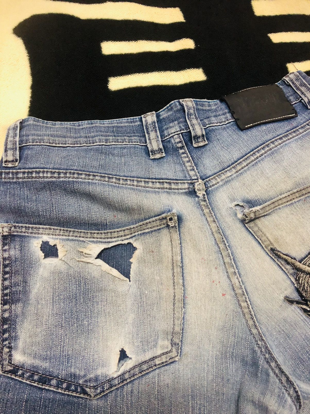 Jean Distressed Japanese brand jeans Size US 29 - 8 Thumbnail