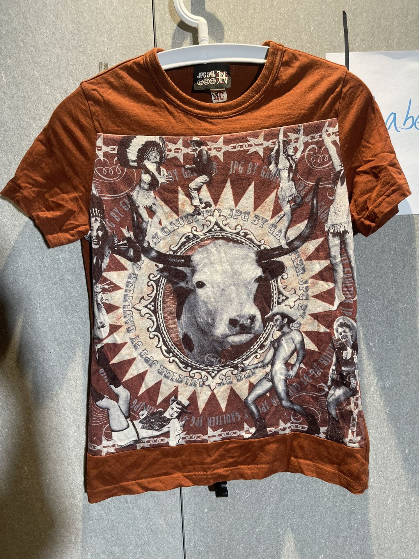 Jean Paul Gaultier Jean Paul Gaultier Archive Beef Head Print Short Sleeve Size S / US 4 / IT 40 - 1 Thumbnail