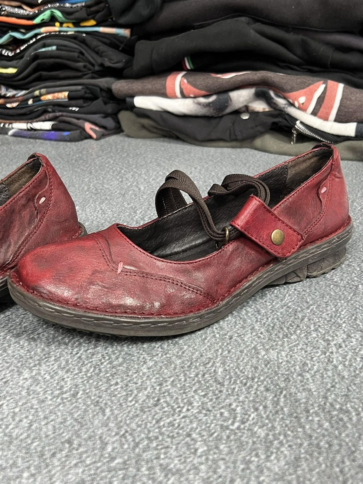 Puma Vintage Y2k Leather Ballet Flats Shoes Avant Garde Mary jane Size US 8.5 / IT 38.5 - 5 Thumbnail