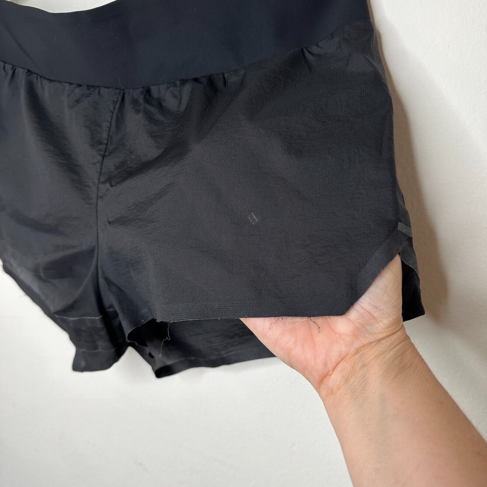 Adidas Adidas Y-3 Sport Spring Sheer Black Wide Band Tech Shorts S Size 24" / US 00 / IT 34 - 4 Thumbnail
