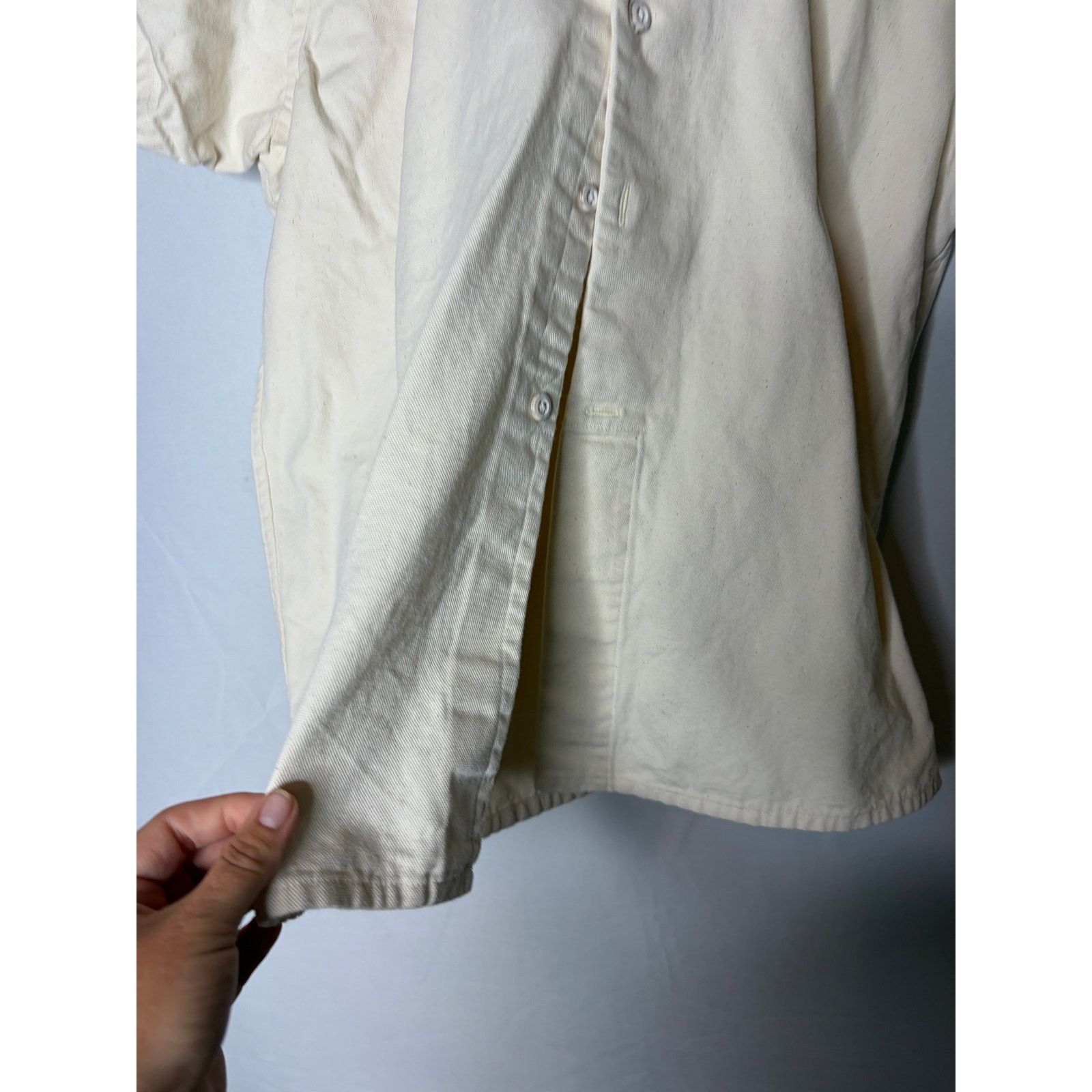 Other Death to Tennis New York Ivory canvas button down shirt sz S Size US S / EU 44-46 / 1 - 6 Thumbnail