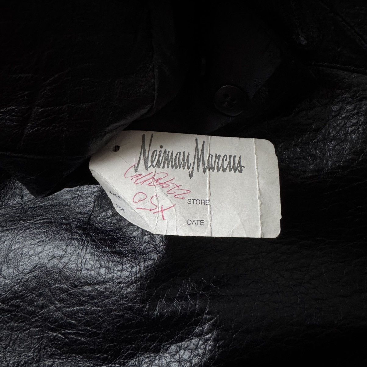 Prada Prada FW2003 Textured ”Crocodile” Embossed Leather Coat Size US L / EU 52-54 / 3 - 14 Thumbnail
