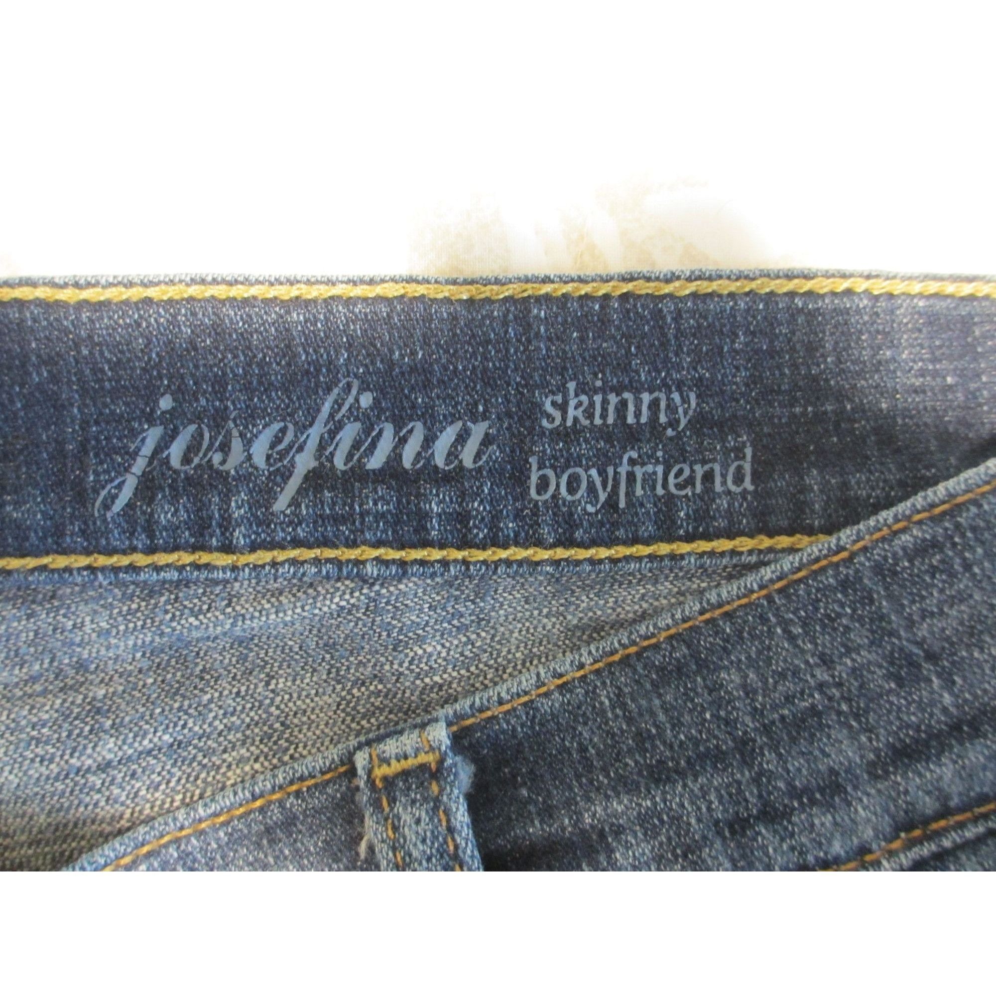 7 For All Mankind 7 FOR ALL MANKIND JOSEFINA SKINNY BOYFRIEND JEANS SIZE 32 Size 32" / US 10 / IT 46 - 5 Thumbnail