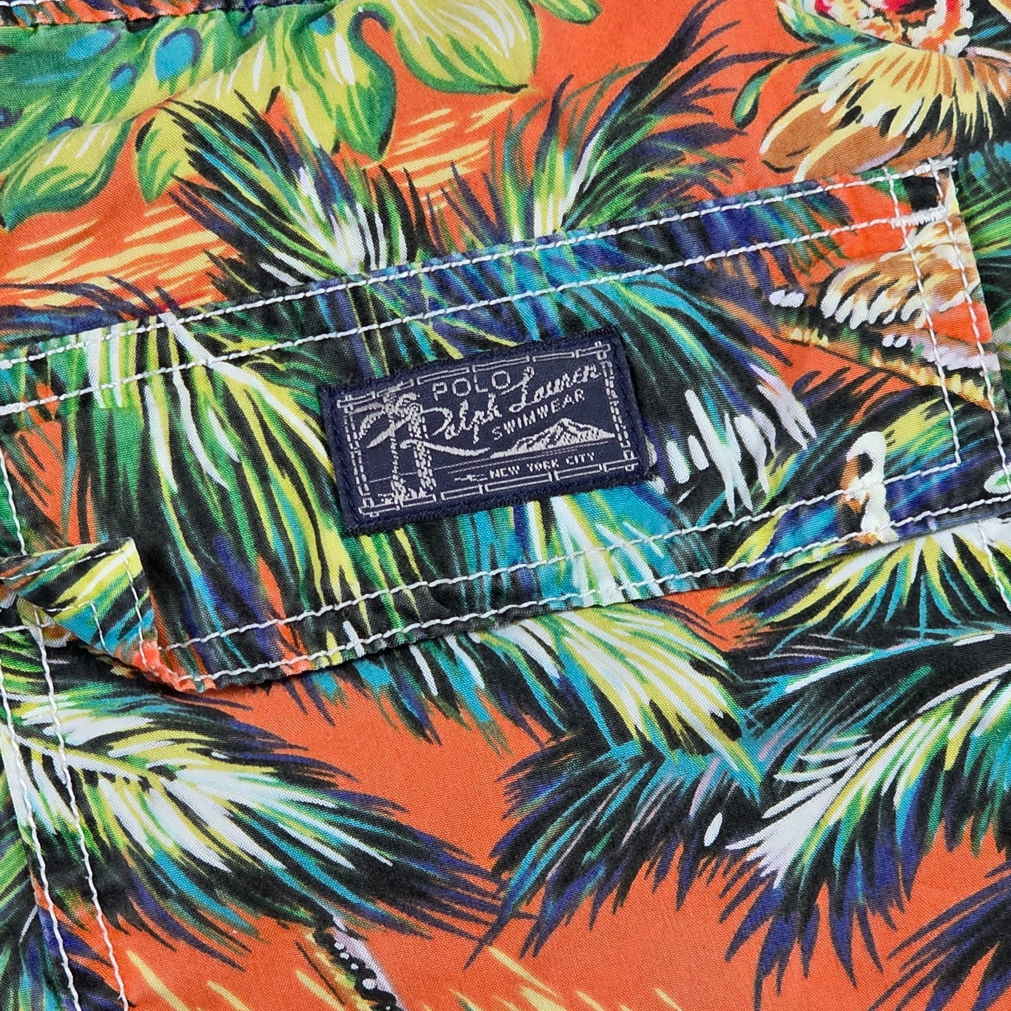 Polo Ralph Lauren Polo Ralph Lauren Mens Small Tropical Print Swim Trunks Oran Size US 30 / EU 46 - 3 Thumbnail