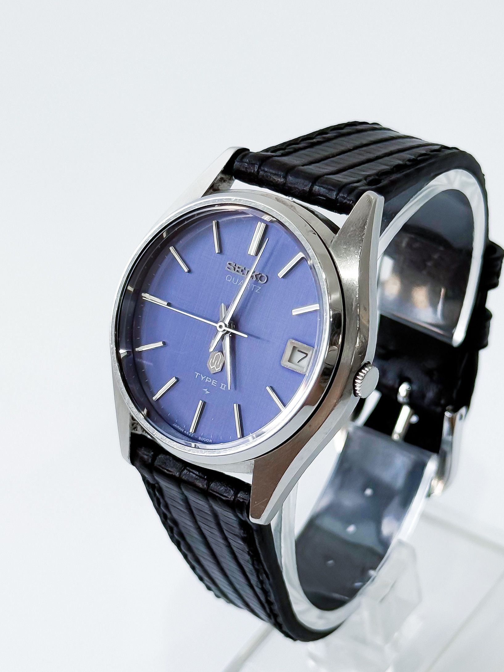 Seiko Type II 4622-8000 Blue Linen Dial