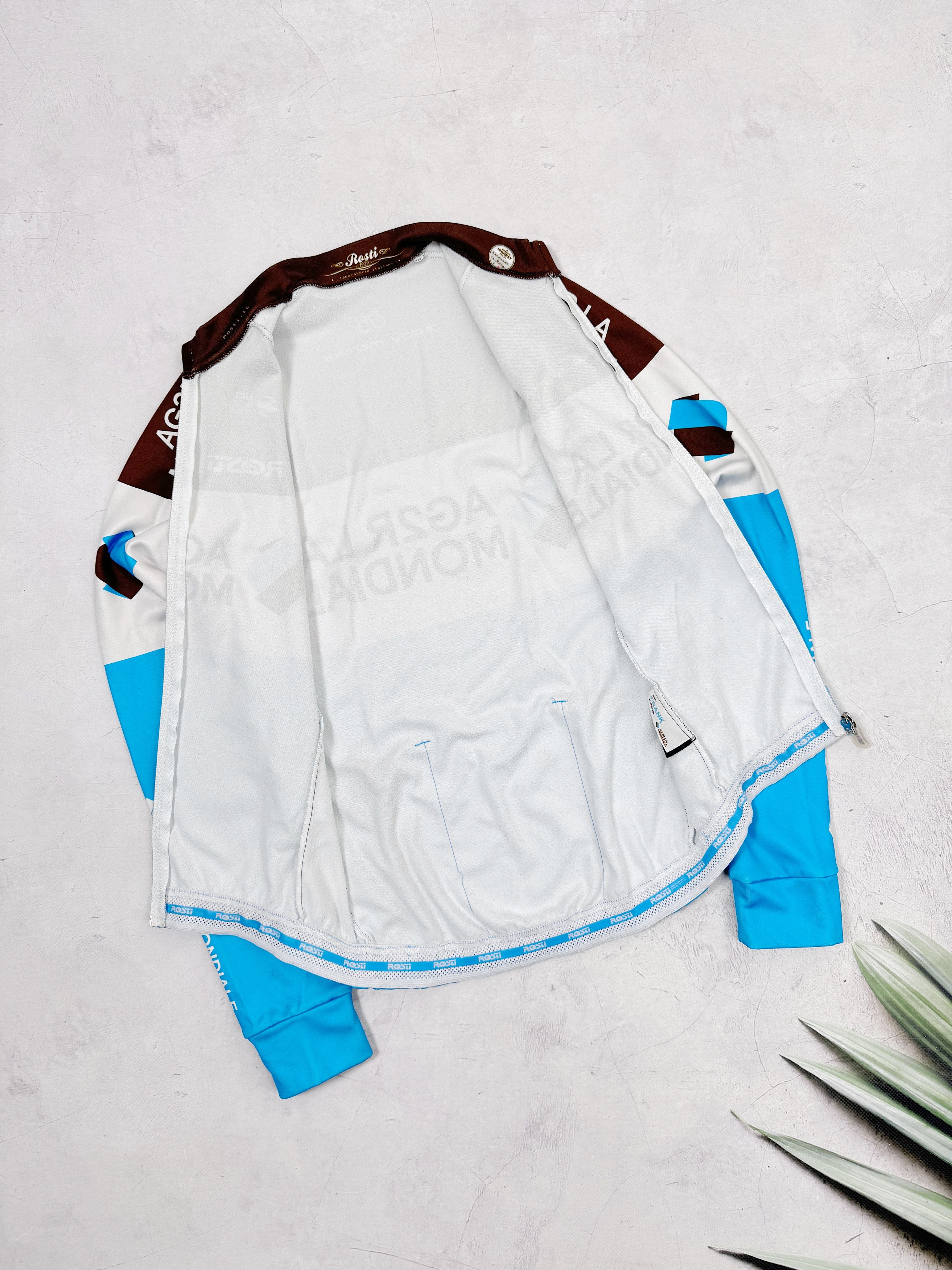 Vintage Rosti Warm Cycling Jersey Eddy Merckx AG2R LA Mondiale Size US XS / EU 42 / 0 - 6 Thumbnail