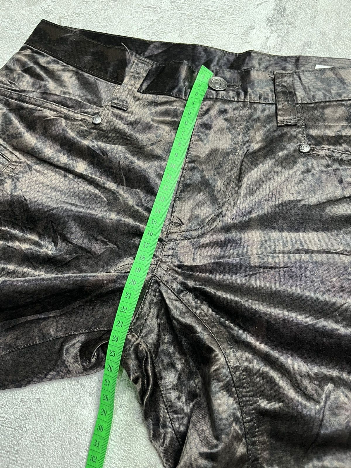 Japanese Brand Semanticdesign Snake skin python Flare Laces Pant Size US 30 / EU 46 - 15 Thumbnail