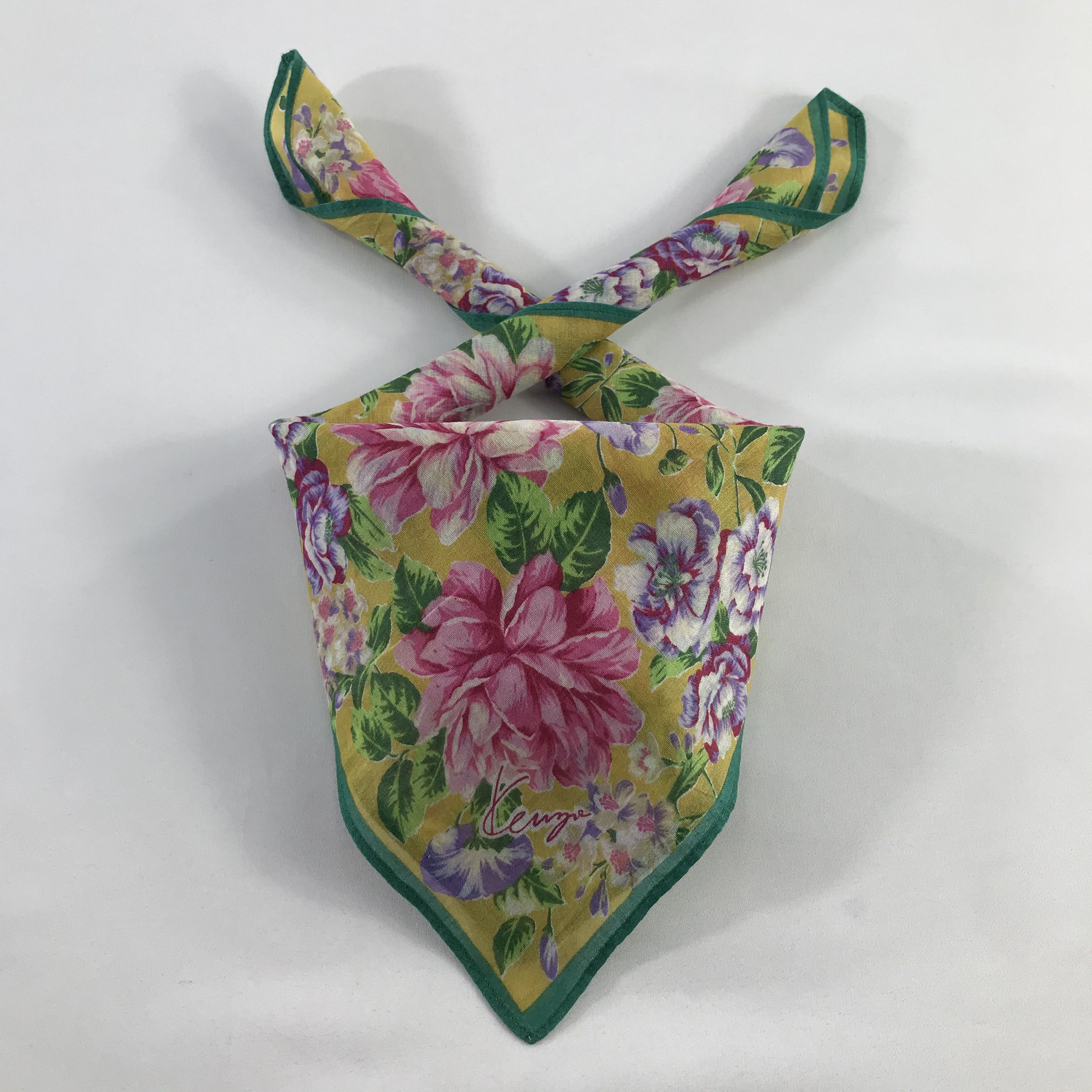 Kenzo × Vintage Kenzo Bandana / Handkerchief / Neckerchief - S636 Size ONE SIZE - 3 Thumbnail