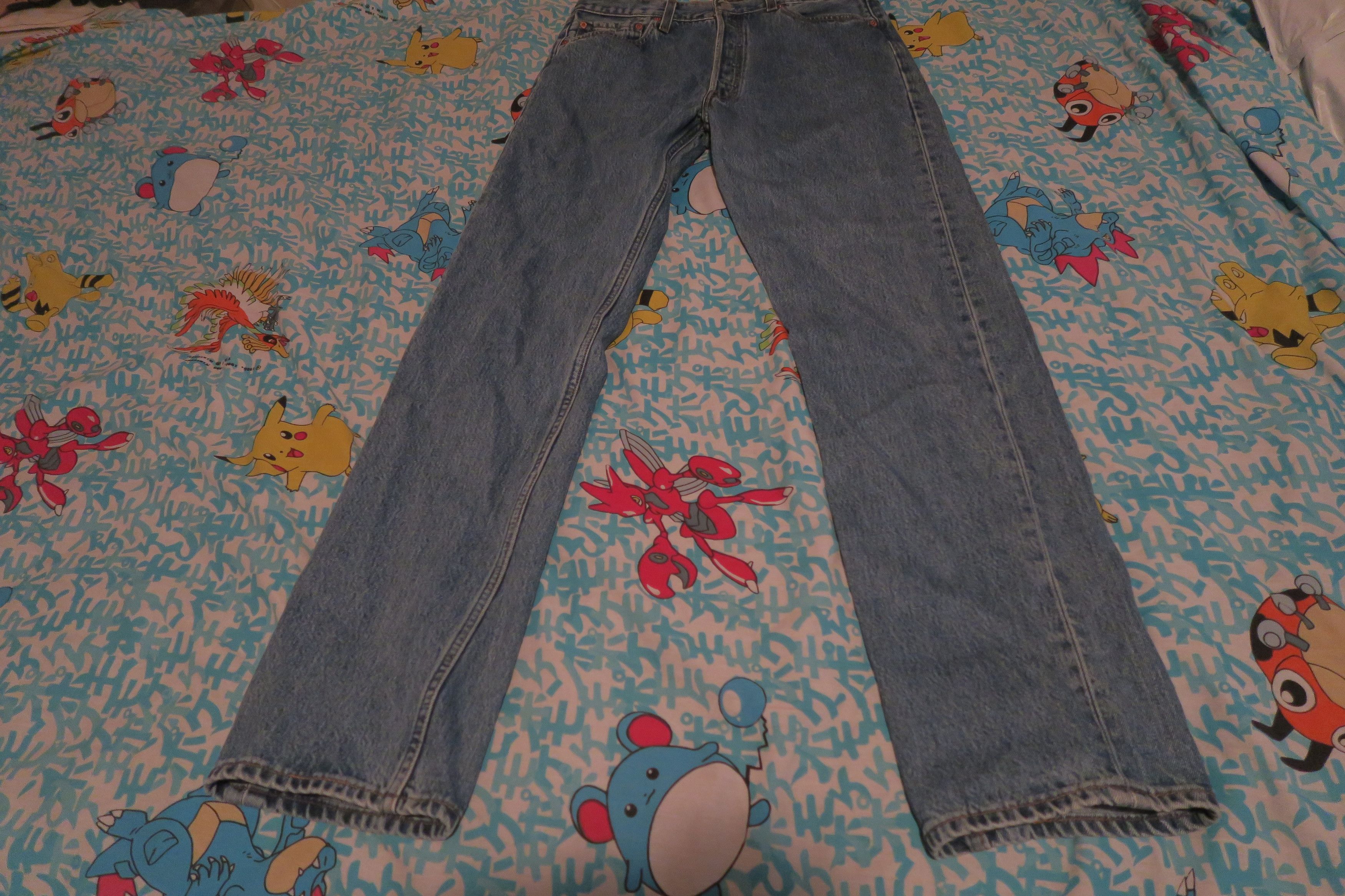 image of Levis x Levis Vintage Clothing VTG 90's Levi's 501-0193 Button Fly Jeans Straight Fit 33X34 in Blue