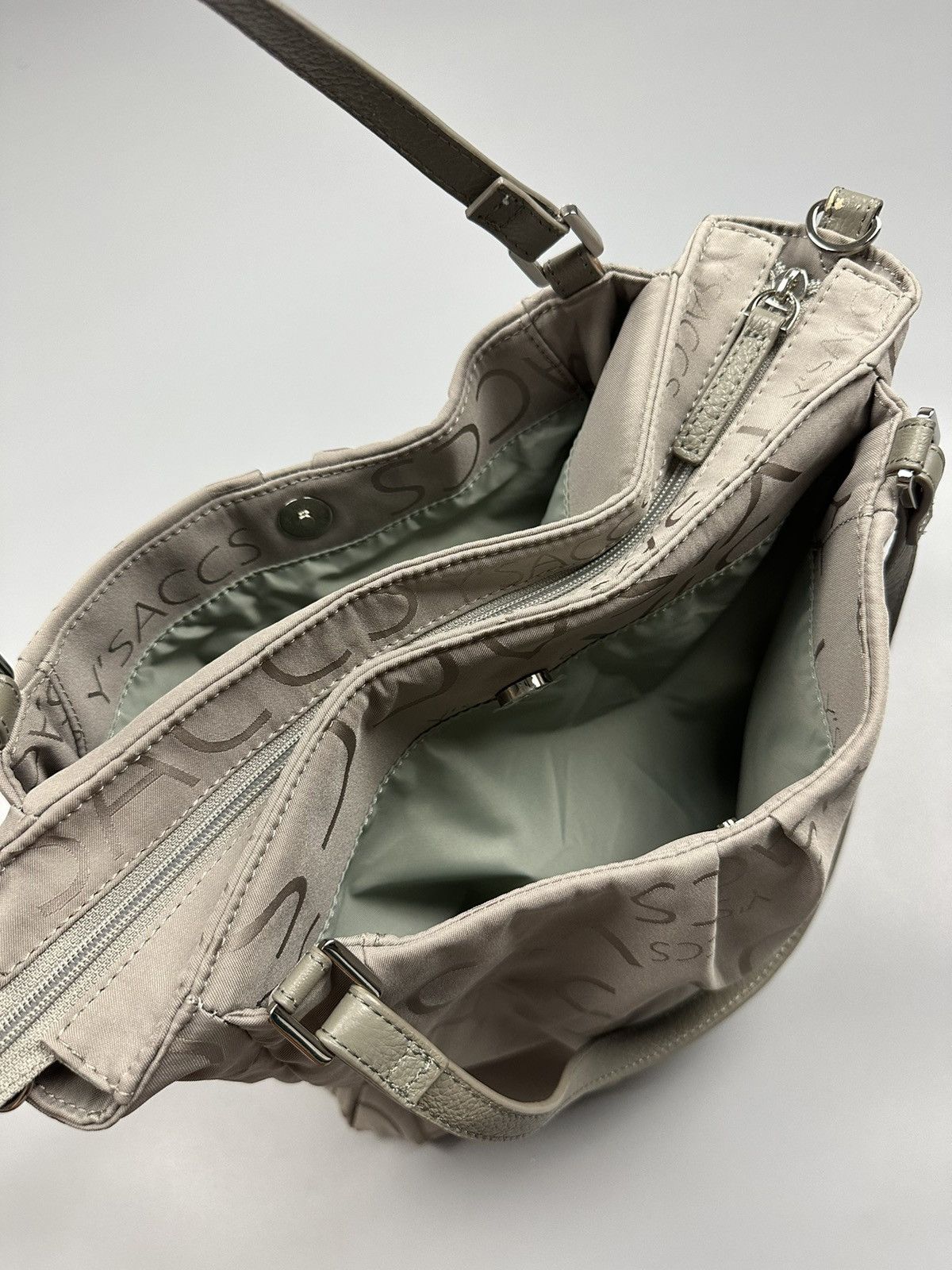 Y's × Yohji Yamamoto Y’saccs Yohji Yamamoto Full Printed 2 Way Sling/Shoulder Bag Size ONE SIZE - 13 Thumbnail
