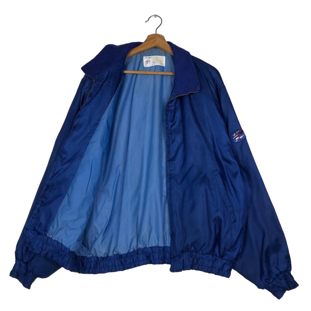 Japanese Brand 🔥Vintage Bomber Jacket Descente Sagawa Japan Big Logo Size US L / EU 52-54 / 3 - 11 Thumbnail