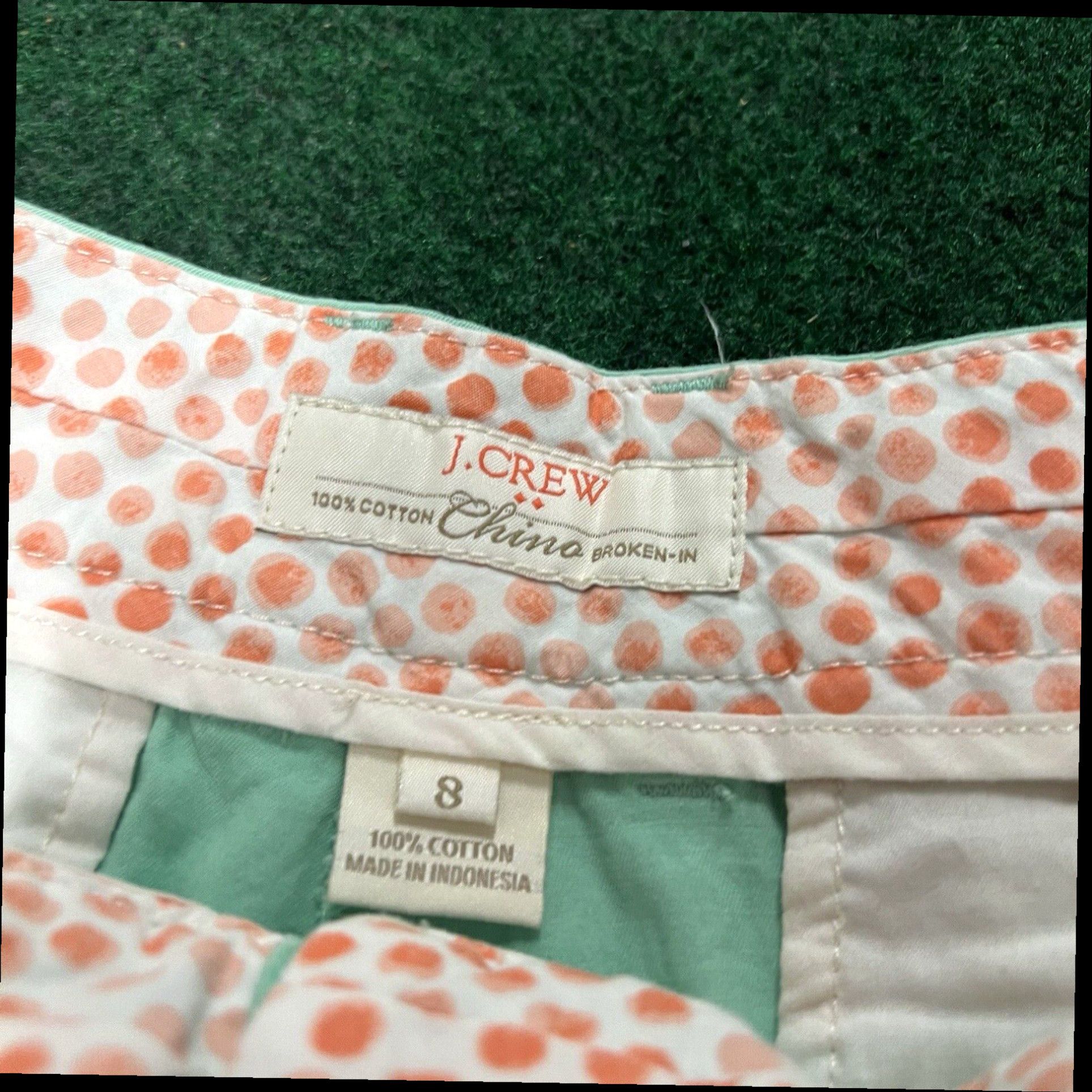 J.Crew J. Crew Shorts Womens Size 8 Chino Green Mid Rise Twill 4.5" Inseam City Fit Size 30" / US 8 / IT 44 - 3 Thumbnail