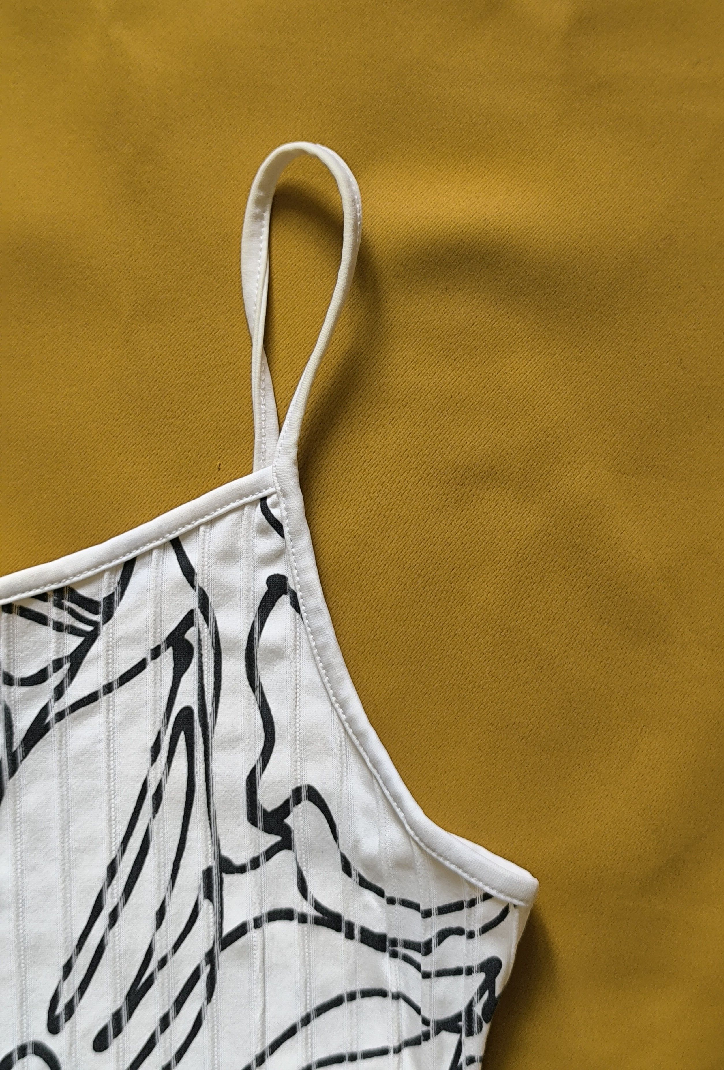 ANNE FONTAINE Anne Fontaine Paris White Black Floral Camisole Top – Size 3 Size S / US 4 / IT 40 - 7 Thumbnail