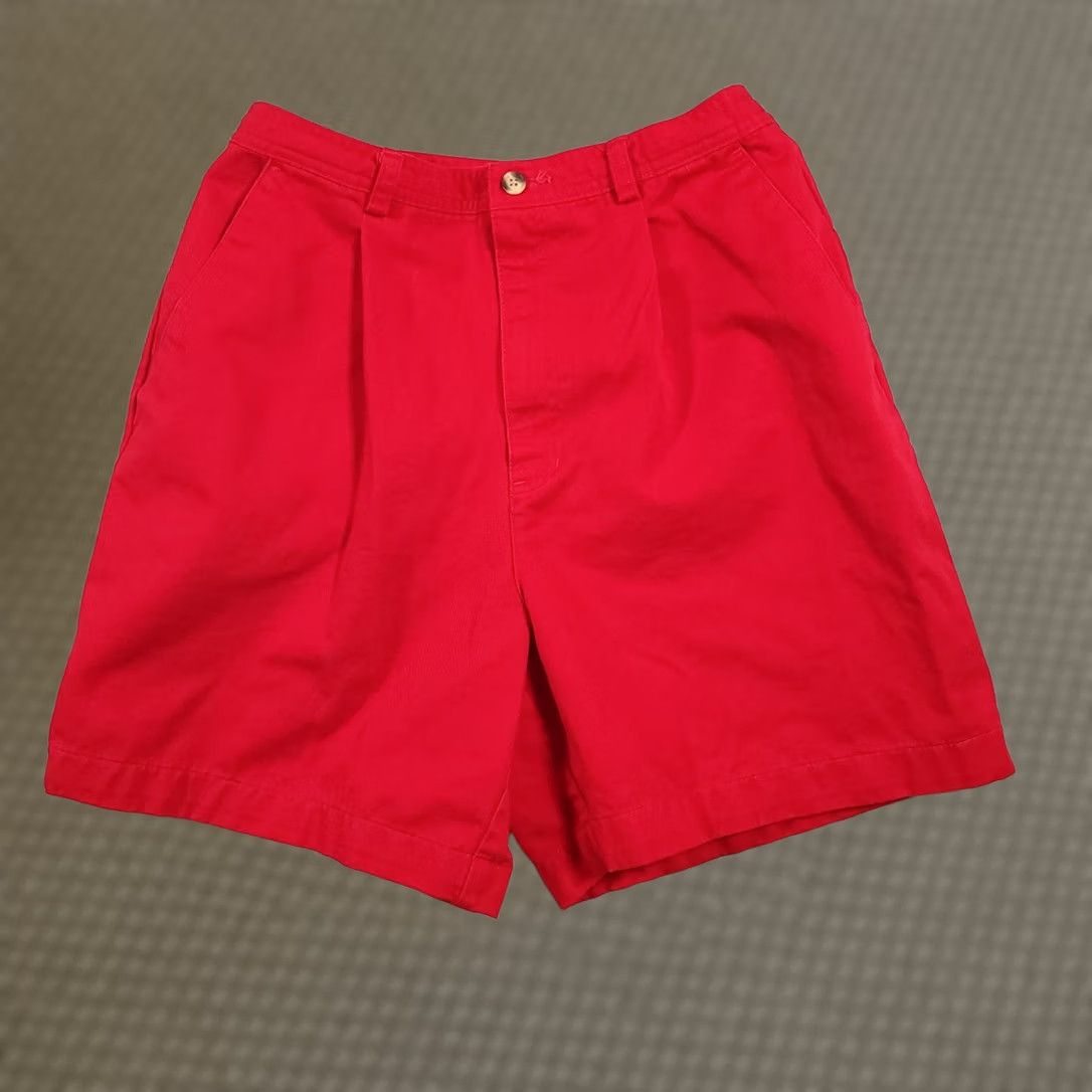 Vintage VINTAGE St. Johns Bay Bermuda Shorts Red Women Size 12 Pleated Pockets Size 27" / US 4 / IT 40 - 1 Thumbnail