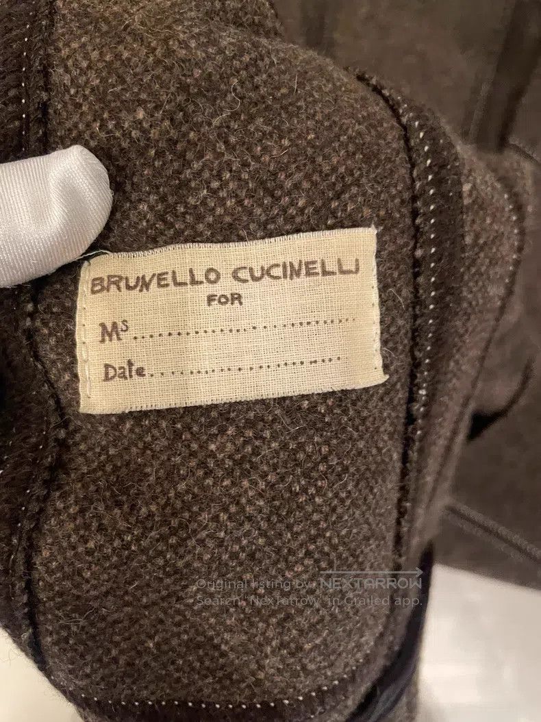 Brunello Cucinelli Brunello Cucinelli Caramel Alpaca Wool Jacket Size M / US 6-8 / IT 42-44 - 6 Thumbnail