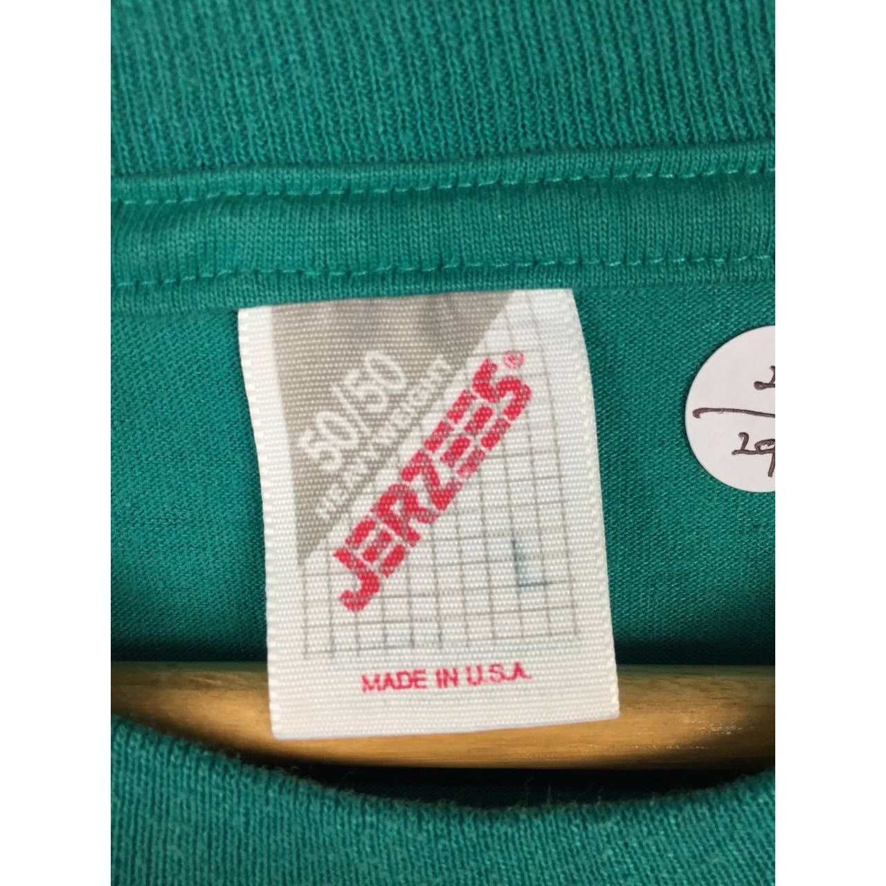 Jerzees × Vintage Vtg 90s Jerzees 50/50 Heavyweight Plain Essentials Tee Size US L / EU 52-54 / 3 - 10 Thumbnail