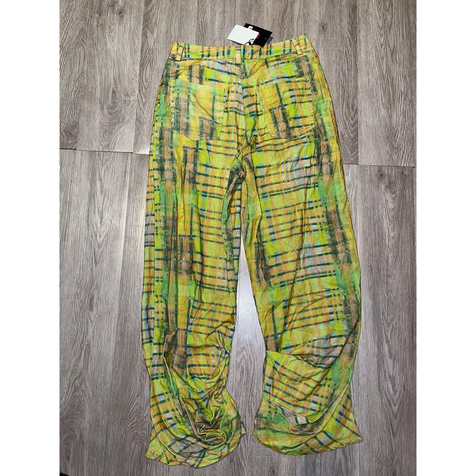 Collina Strada Collina Strada -Dante graphic print trousers / L / Lime /NWT Size 30" / US 8 / IT 44 - 4 Thumbnail