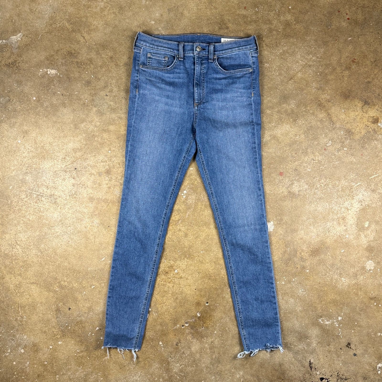 Rag & Bone Rag & Bone High Rise Skinny Jeans Women’s Size 30 Blue USA Size 30" / US 8 / IT 44 - 1 Thumbnail