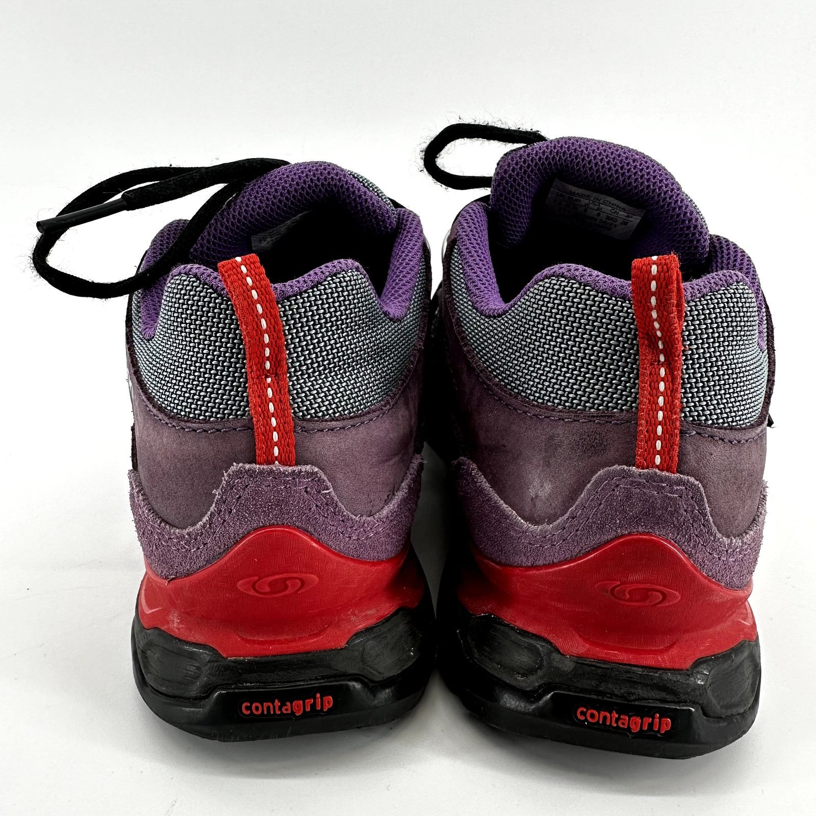 Salomon Shelter Low Shoes Leather Advanced Chassis Stormy Gray Purple M8 W9 Salomon Shoes Shelter Low Lt | Caliroots.com main image 2
