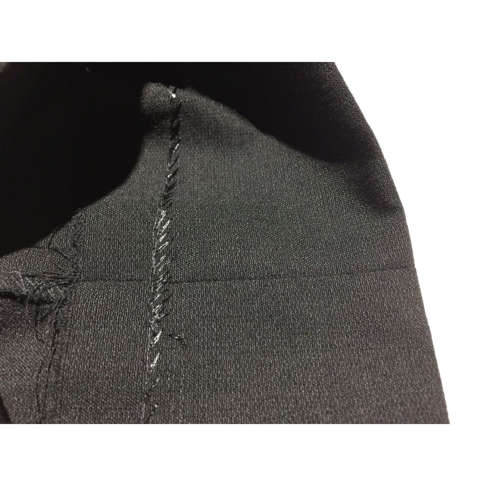 Pronto Uomo Pronto Uomo Men's Big & Tall Dress Pants Black Wool Blend 45x31 Flat Front Size US 44 / EU 60 - 6 Thumbnail
