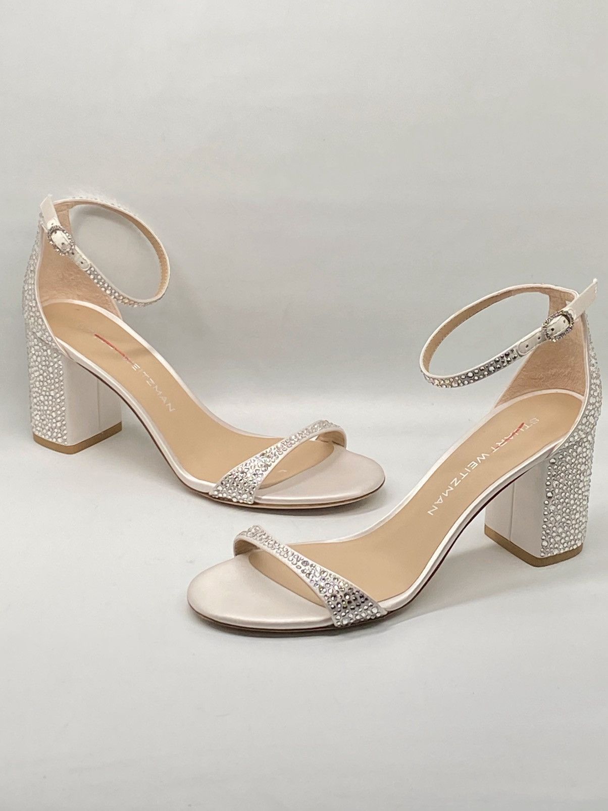 Stuart Weitzman Stuart Weitzman Shine Crystal Embellished Sandal size 8.5 Size US 8.5 / IT 38.5 - 3 Thumbnail