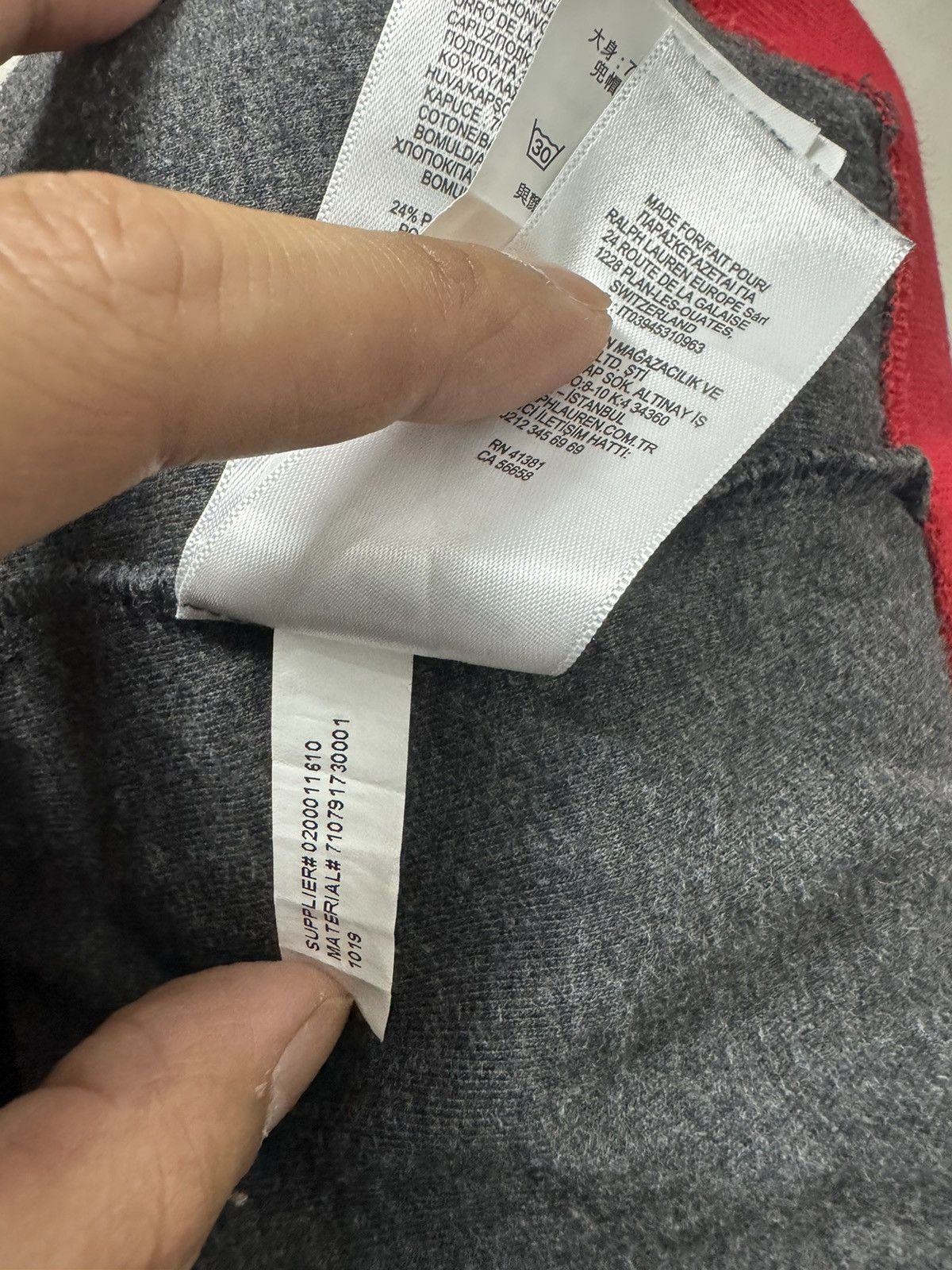 Polo Ralph Lauren Polo Ralph Lauren Charcoal Como Hoodie Size US S / EU 44-46 / 1 - 7 Thumbnail