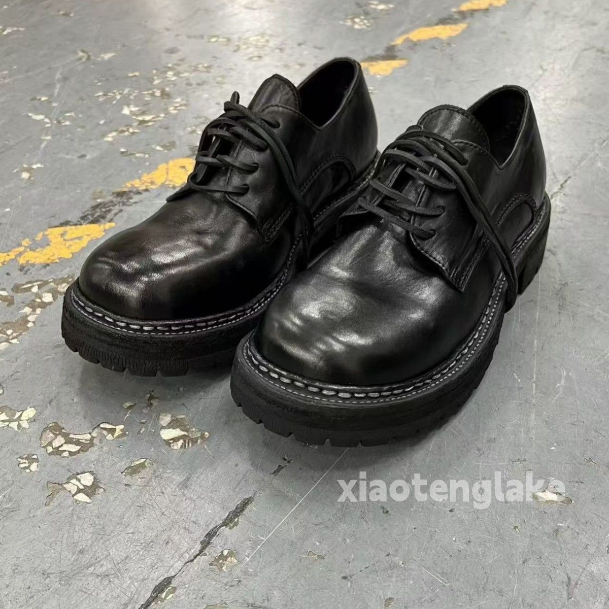 Vintage Utility derby retro y2k punk grunge biker rocker shoes Size US 10 / EU 43 - 3 Thumbnail