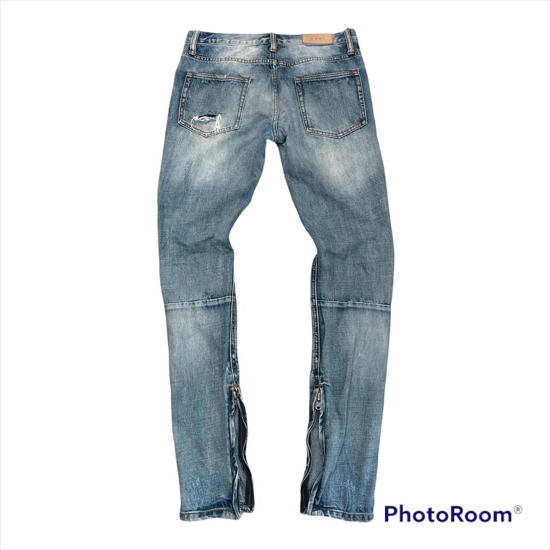 JNCO × MNML MNML distressed denim zipper leg skinny jeans size 32 Size US 32 / EU 48 - 7 Thumbnail