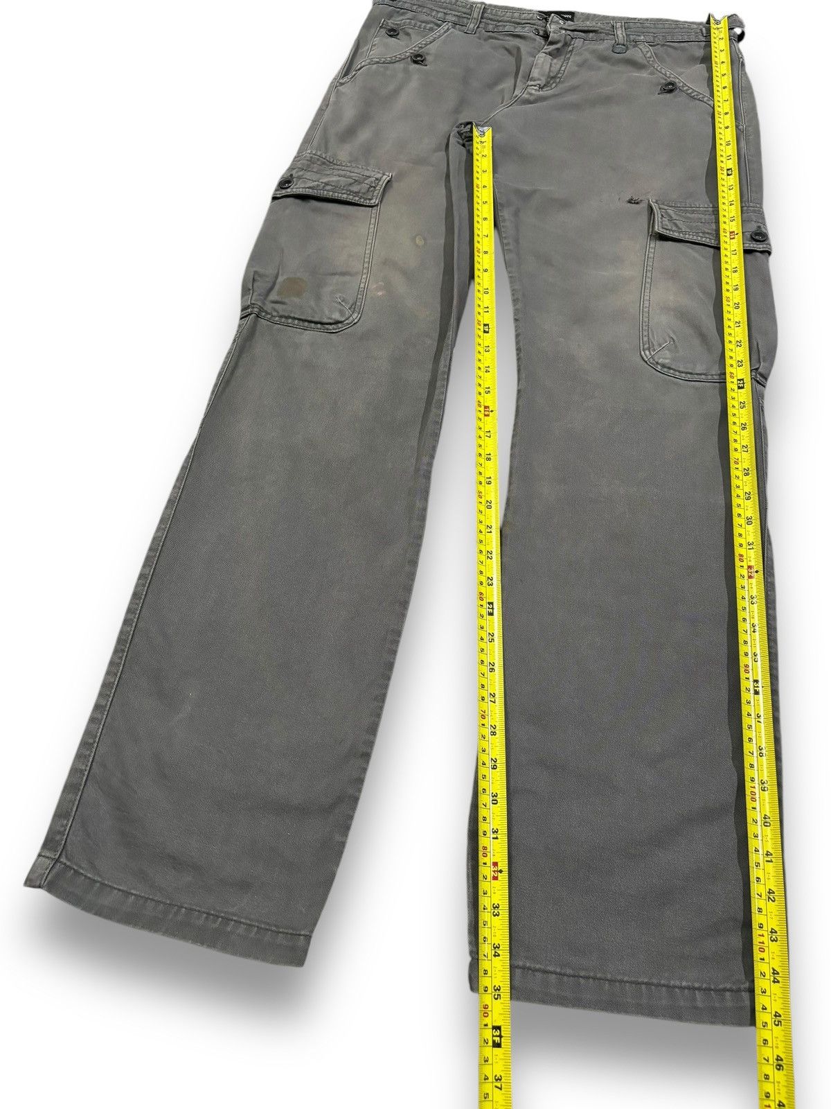 Emporio Armani Vintage Emporio Armani Thrashed Loose Utility Cargo Pants Size US 36 / EU 52 - 17 Thumbnail
