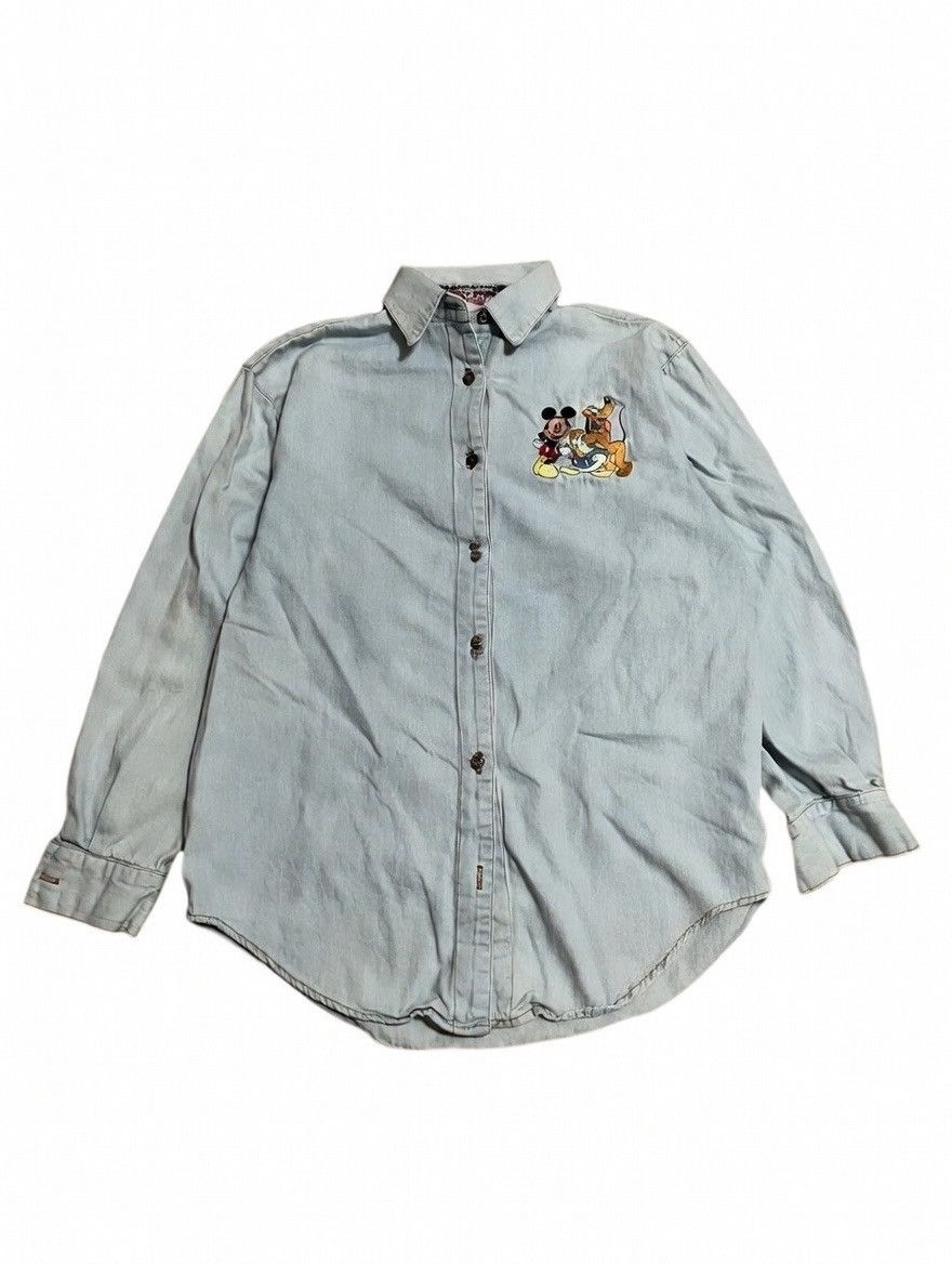Disney Vintage Disney Denim Button Up Size US M / EU 48-50 / 2 - 1 Thumbnail