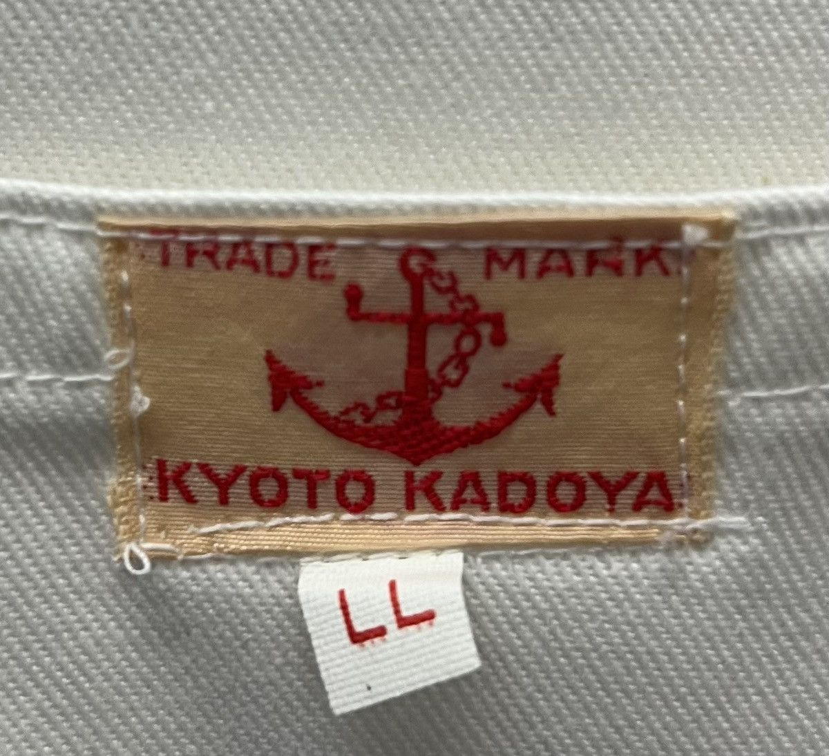 Japanese Brand VINTAGE JAPANESE BRAND TRADE MARK KYOTO KADOYA WHITE OVERALL Size US 36 / EU 52 - 13 Thumbnail