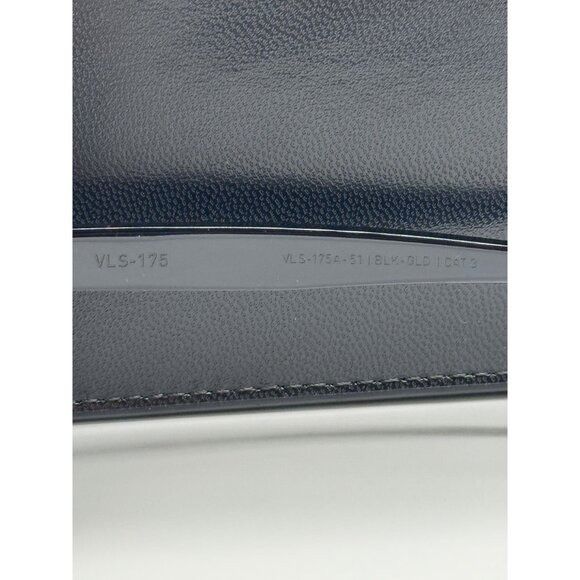 NEW VALENTINO SUNGLASSES VLS-175A BLACK/GREEN CAT EYE WOMEN