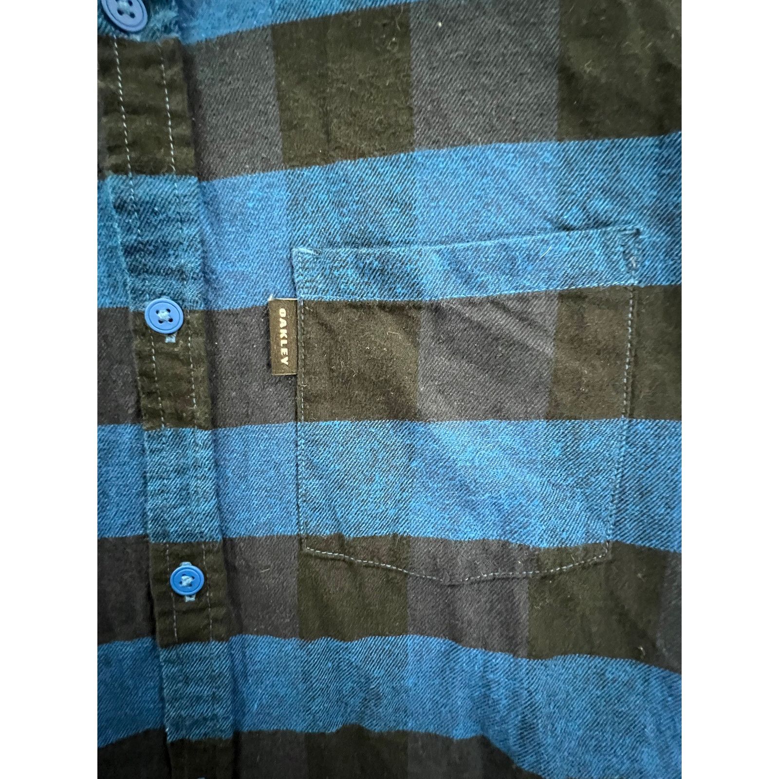Oakley Oakley Shirt Adult Medium Checked Blue Black Button Up Size US M / EU 48-50 / 2 - 9 Thumbnail