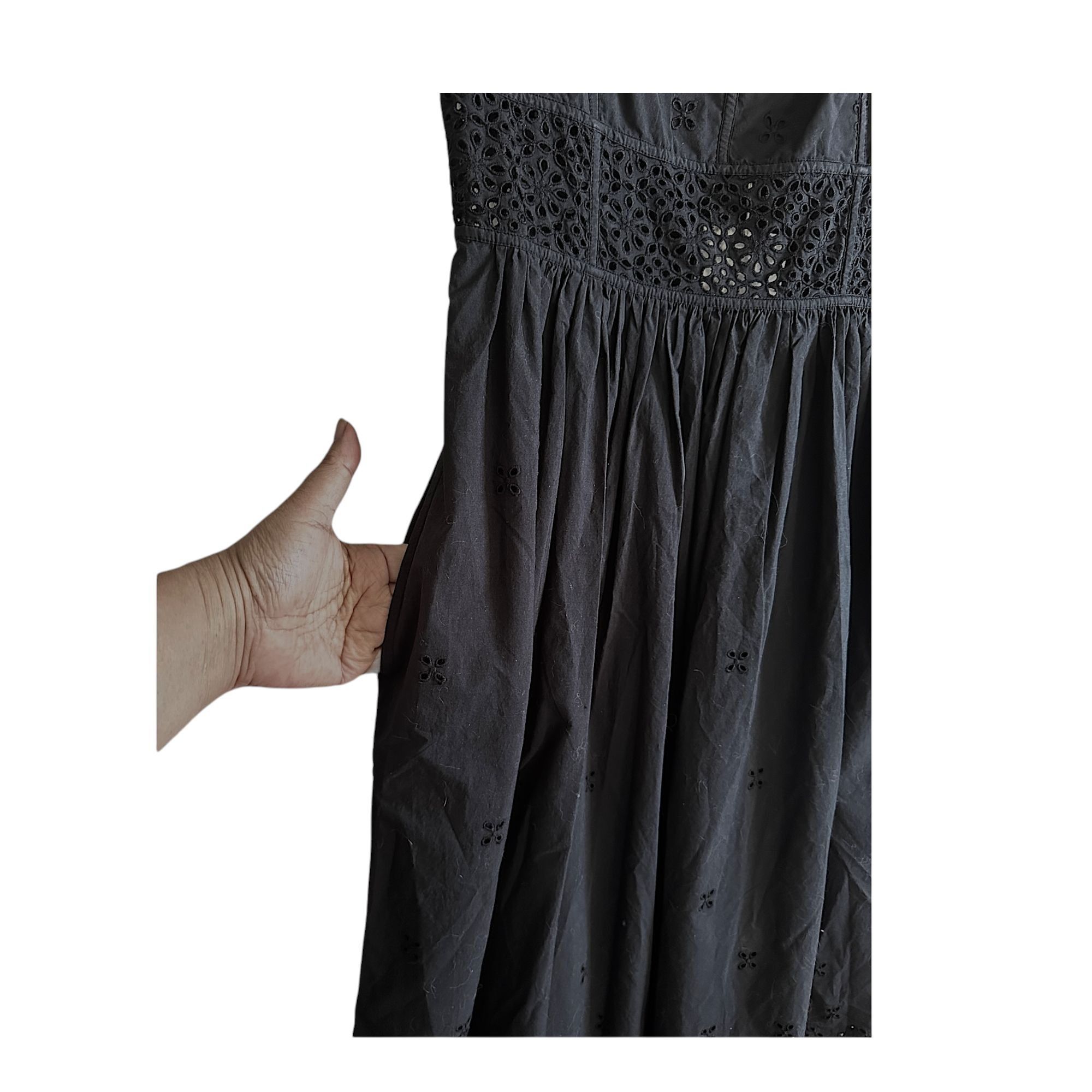 Ulla Johnson ULLA JOHNSON Celestia Broderie Anglaise Cotton Midi Dress, Size S / US 4 / IT 40 - 10 Thumbnail