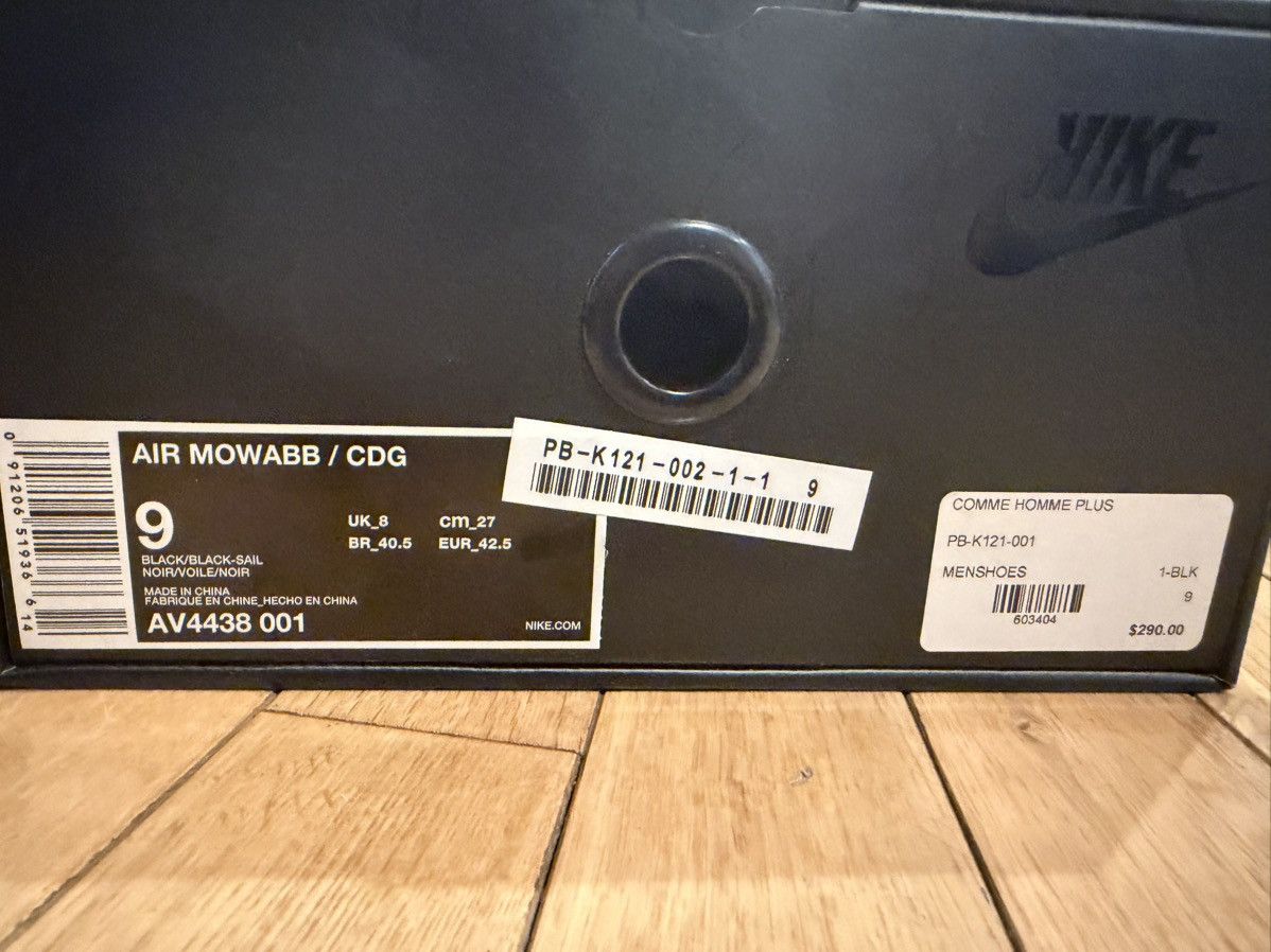 Comme des Garcons × Nike ACG RARE Nike CDG Air Mowabbs Black Size 9 Size US 9 / EU 42 - 8 Thumbnail