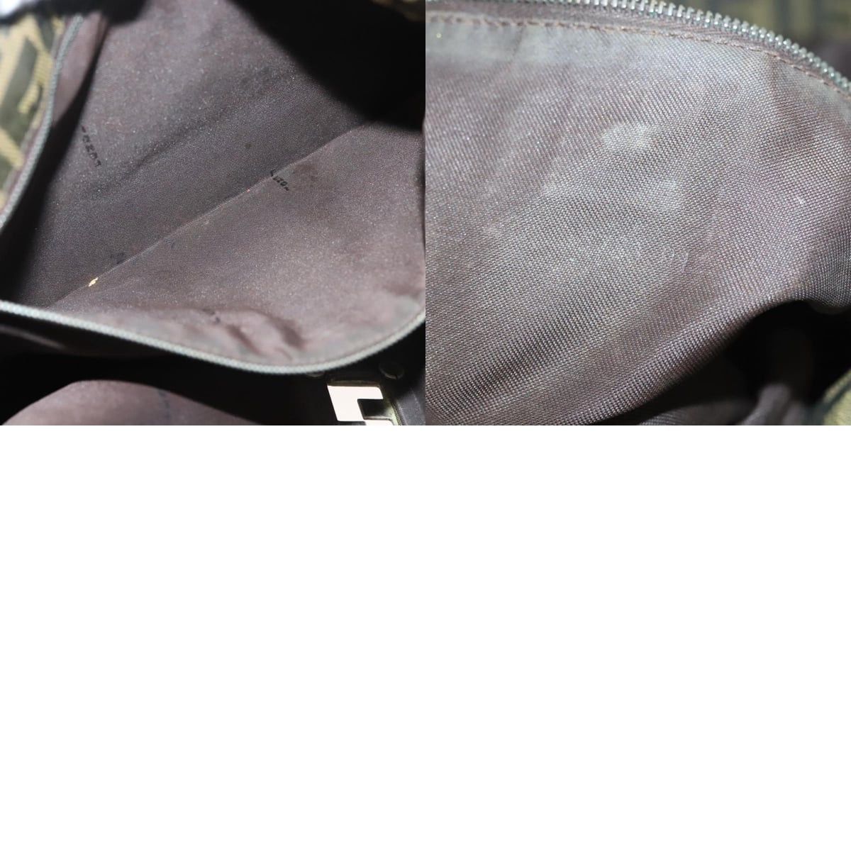 Fendi FENDI Zucca Canvas Shoulder Bag Brown Black Size ONE SIZE - 13 Thumbnail